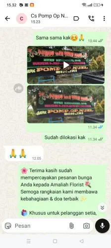 Testimonial Papan Bunga pasirgadung