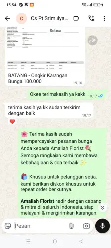 Testimonial Papan Bunga pasirgadung