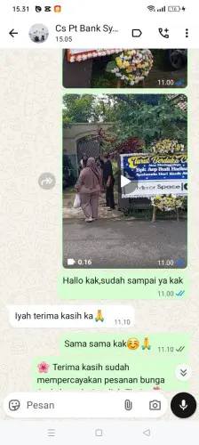 Testimonial Papan Bunga pasirgadung